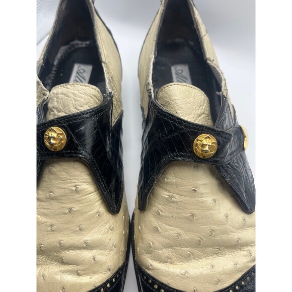 Vintage Vero Cuoio Altobelli Genuine Ostrich Men’s Dress Shoes 15 main image 6